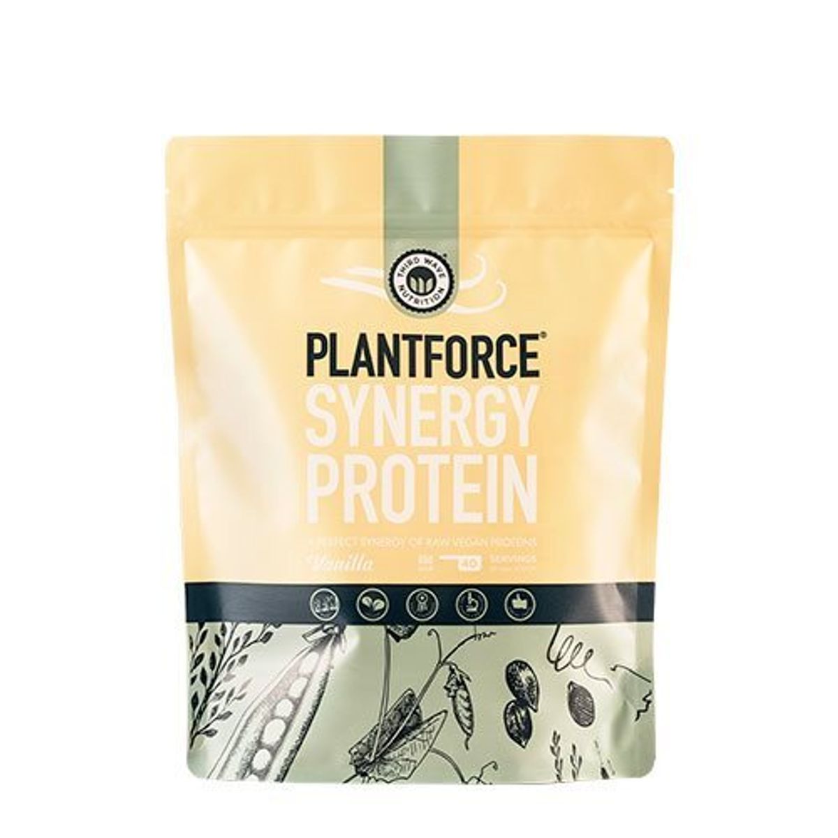 Plantforce Synergy protein vanilla - 800 gram