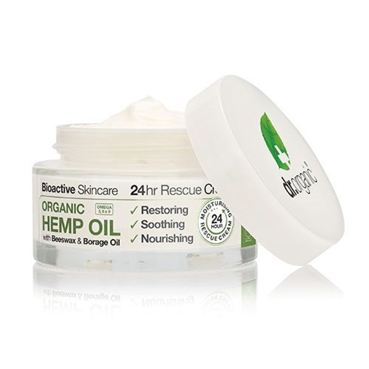 Dr. Organic 24 hr Rescue creme Hemp oil - 50 ml.