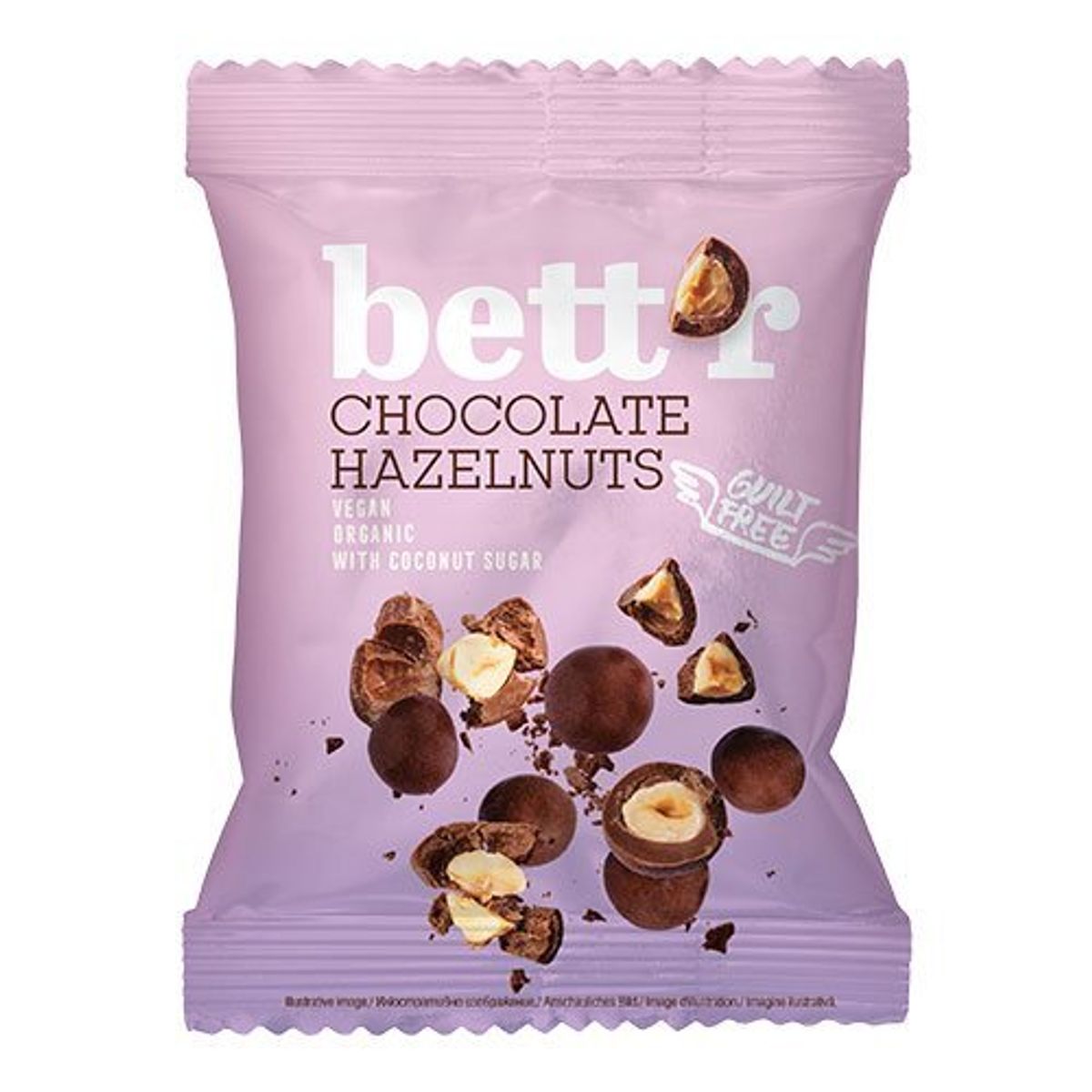 Vegan choko hasselnødder Økologisk - 40 gram