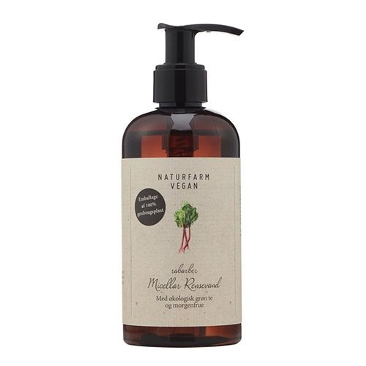 Naturfarm Vegan Micellar Rensevand Rabarber - 250 ml.