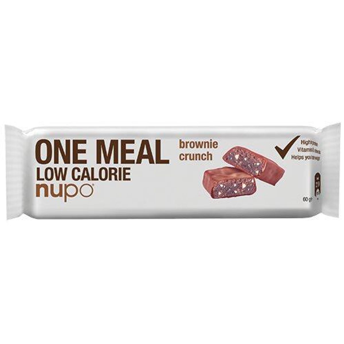 Nupo meal bar brownie crunch - 60 gram