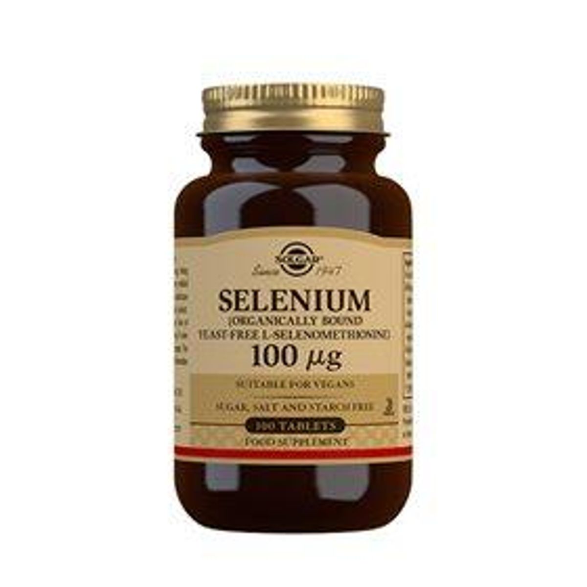 Solgar Selen 100 mcg - 100 tabletter