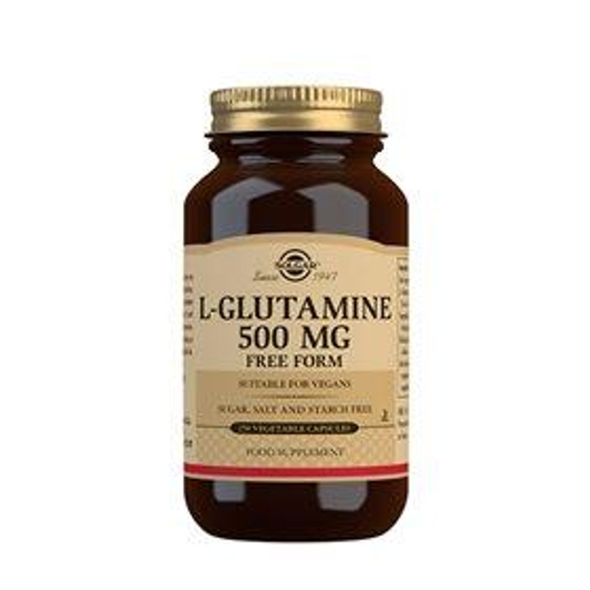 Solgar L-Glutamin 500 mg. - 50 kapsler