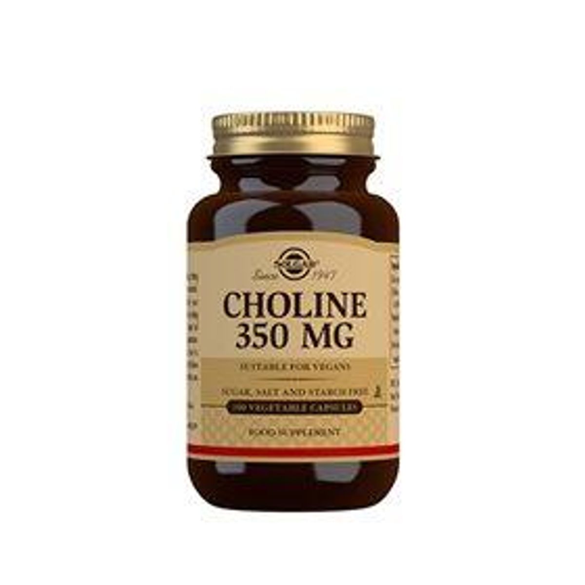 Solgar Choline 350mg - 100 kapsler