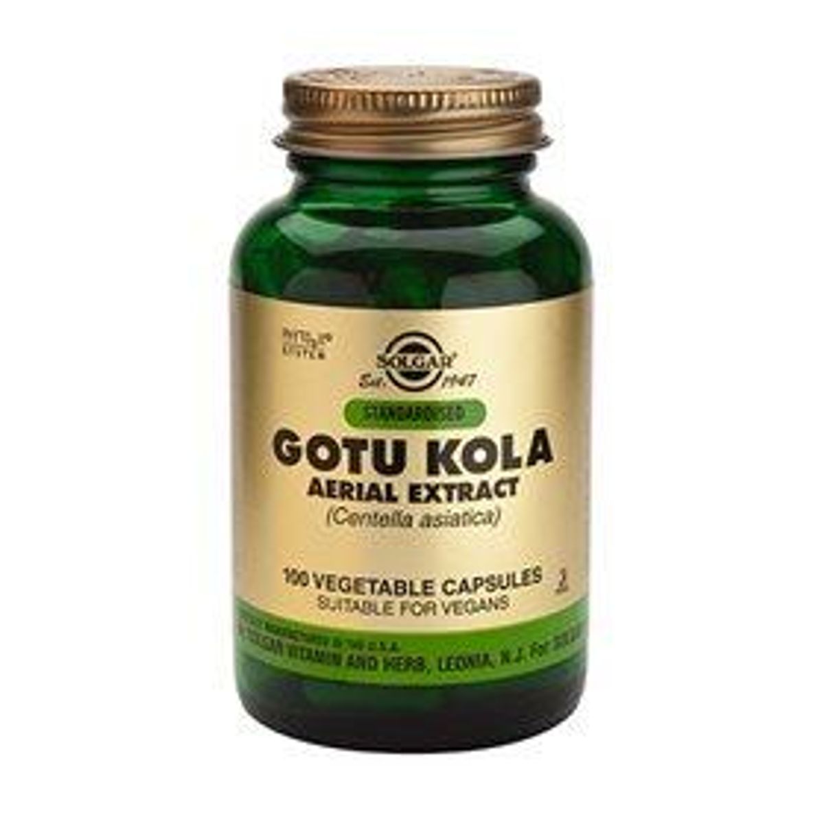 Solgar Gotu Kola - 100 kapsler