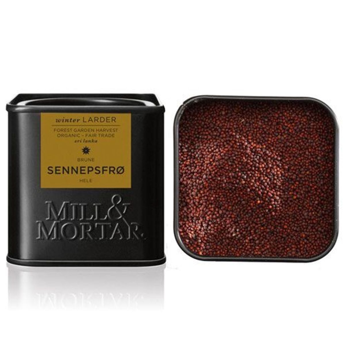 Sennepsfrø hele brune Ø Mill & Mortar - 50 g.