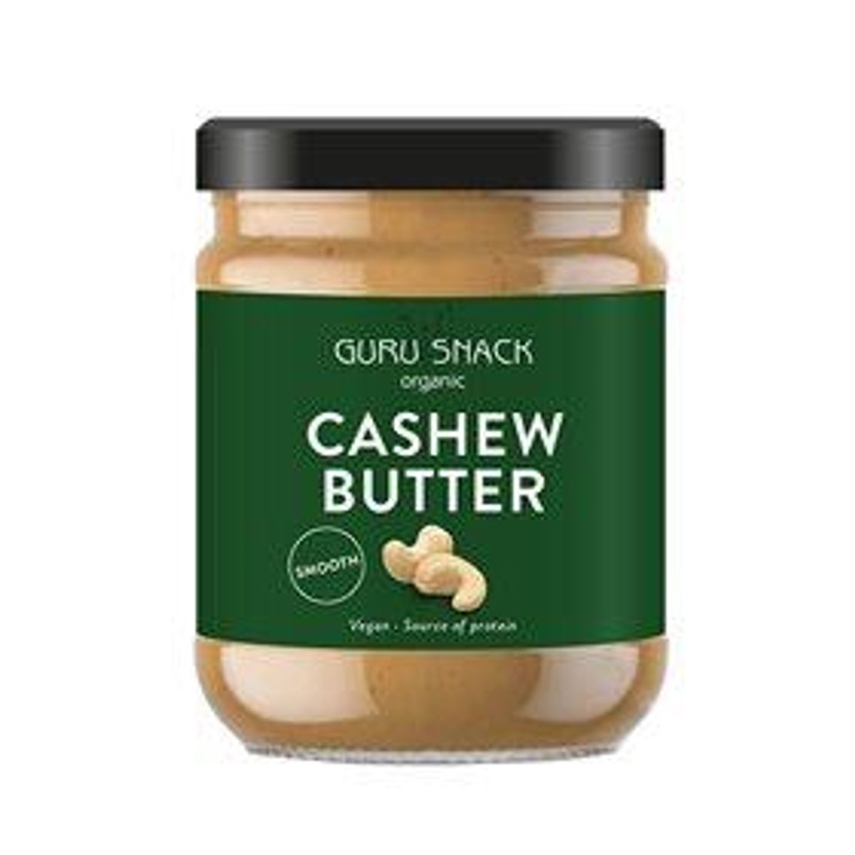 Cashewnøddesmør Smooth Ø Guru Snack - 250 g.