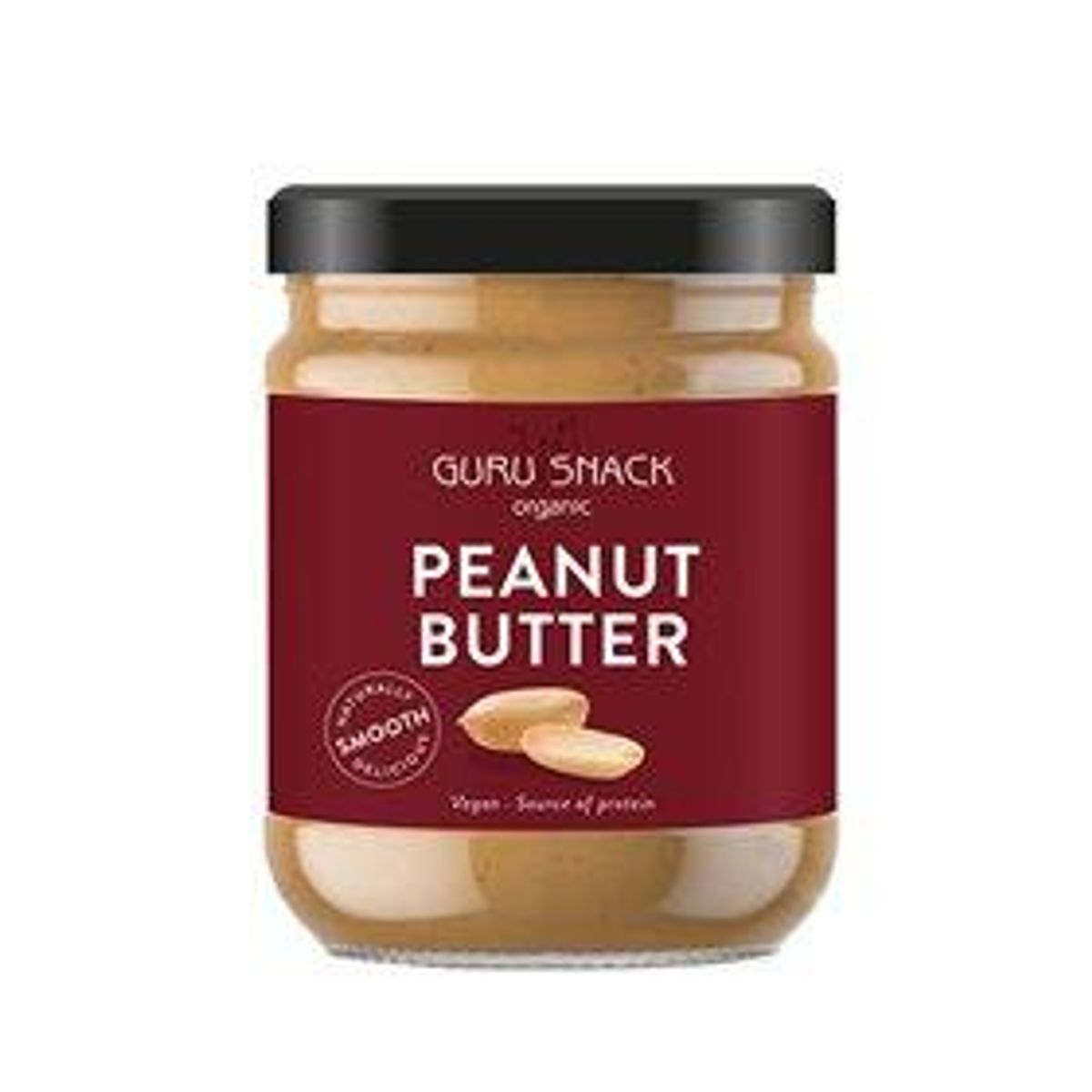 Peanutbutter Smooth Ø Guru Snack - 500 g.