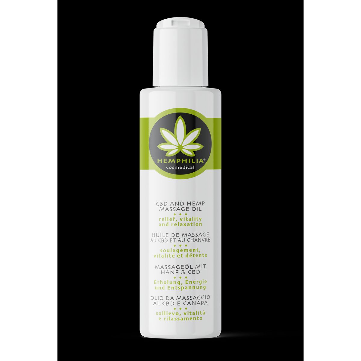 Hemphilia Økologisk CBD & Hemp Massage Oil - 100 ml.