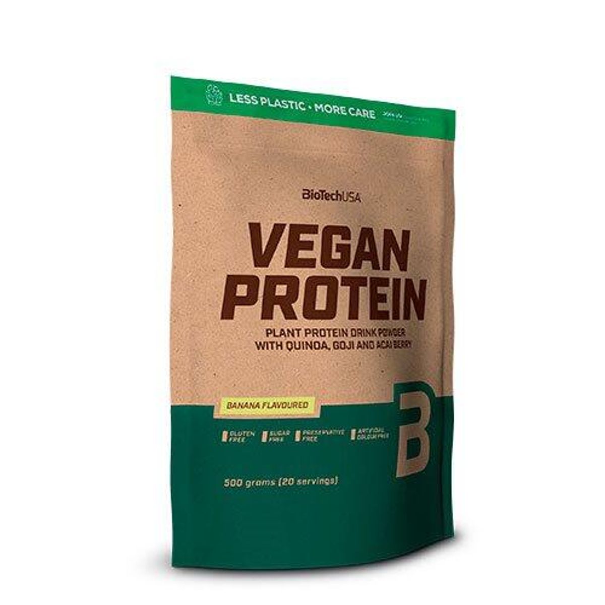 Vegan Protein pulver m. banan smag - 500 gram