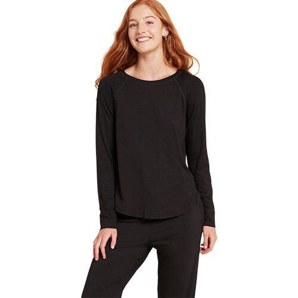 Goodnight Raglan Sleep Top Black L - 1 stk