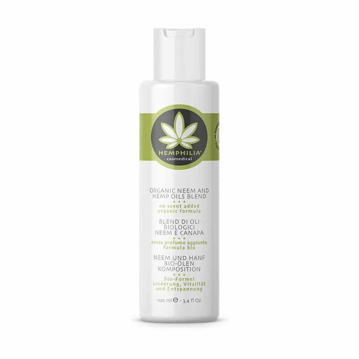 Hemphilia Økologisk Neem & Hemp Oils Blend - 100 ml.