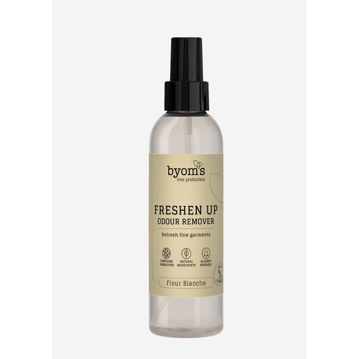 Byoms FRESHEN UP PROBIOTIC ODOUR REMOVER Fleur Blanche with silk extract - 200 ml.