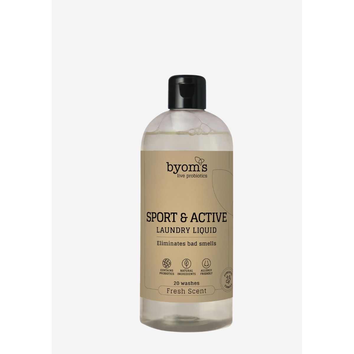 Byoms SPORT & ACTIVE PROBIOTIC LAUNDRY LIQUID Fresh Scent 400 ml.