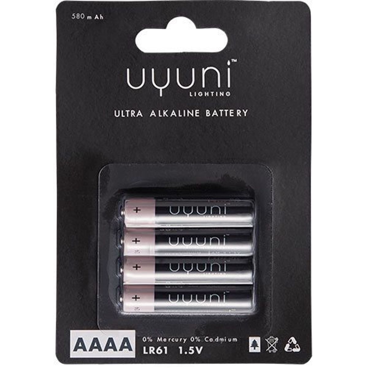 AAAA Battery, 1,5V, 580mAh, 4-pack