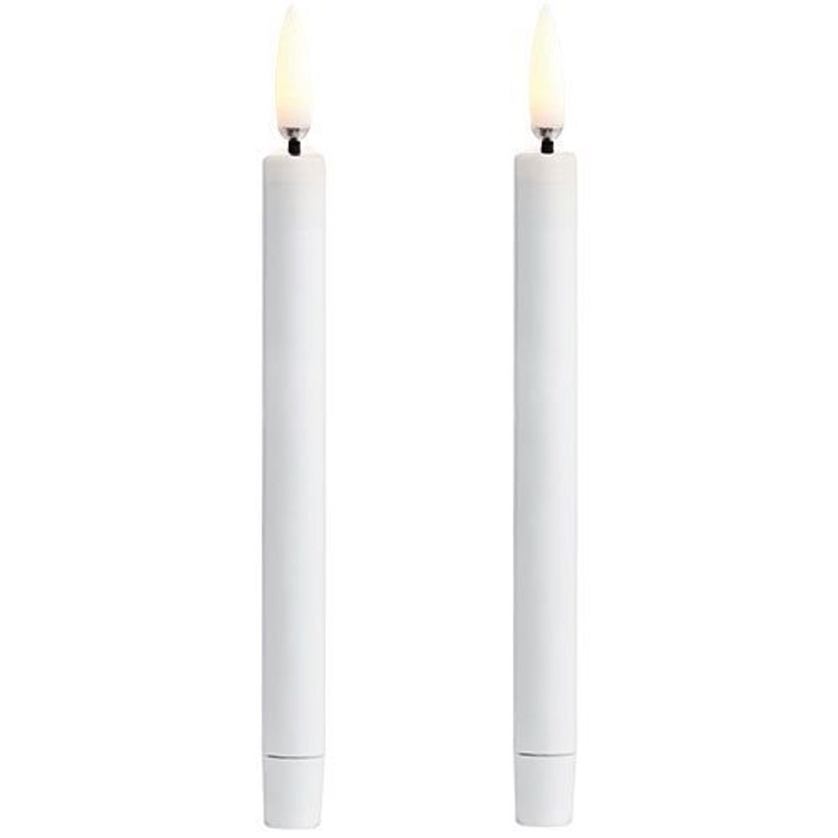 LED mini taper candle, White, 2-pack, 1,3x13,8 cm