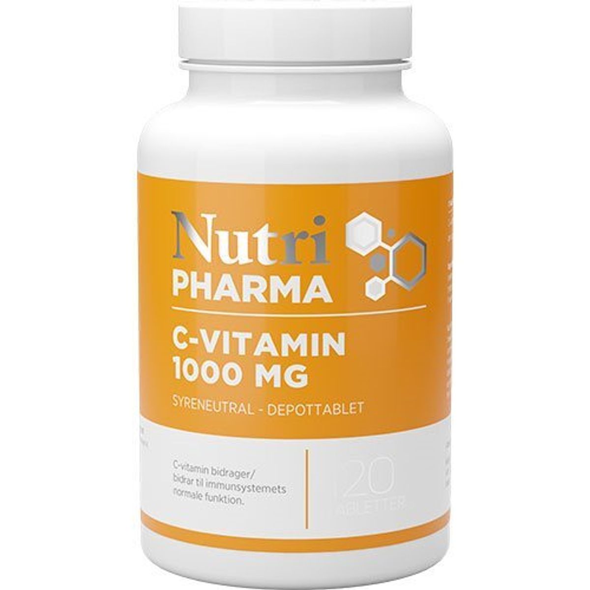 NutriPharma C-Vitamin 1000 mg - 120 tabletter