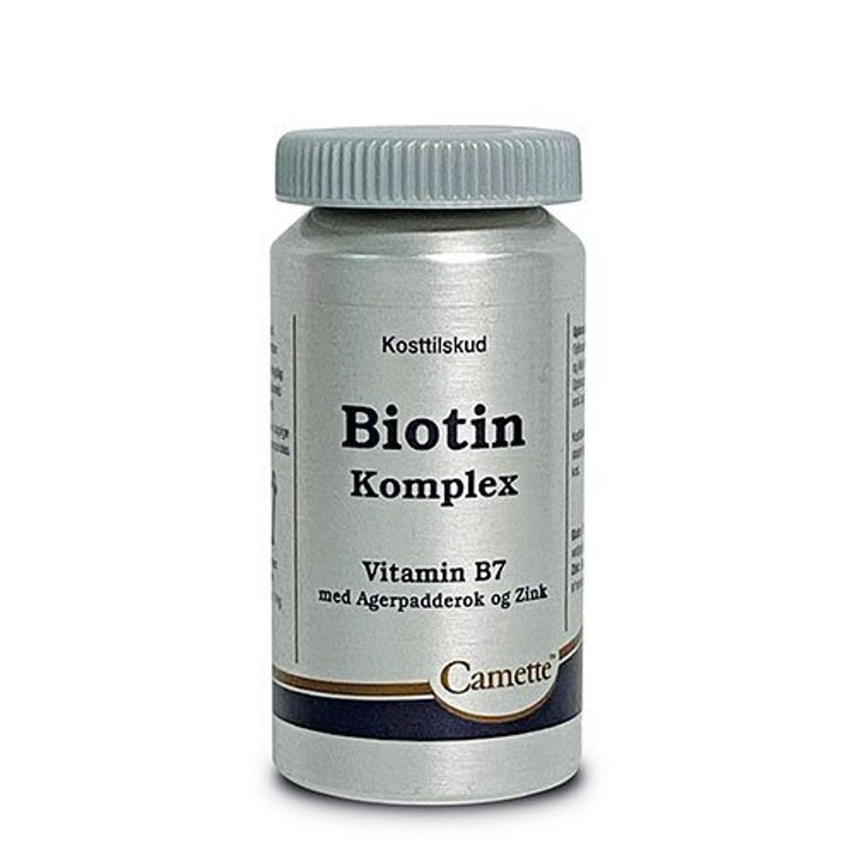 B7 Biotin Komplex med Zink og Agerpadderok - 90 tabletter