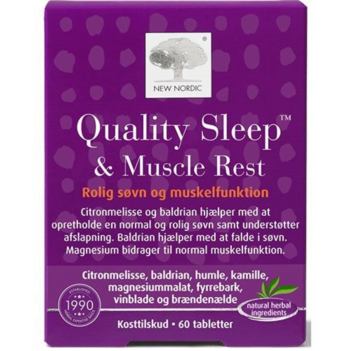 Quality Sleep & Muscle Rest - 60 tabletter