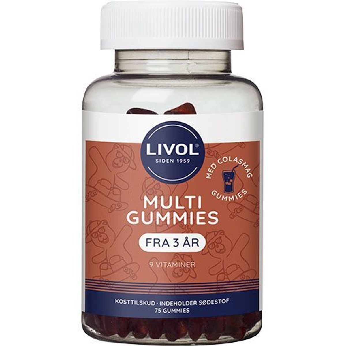 Livol Multi gummies Cola - 75 gum.