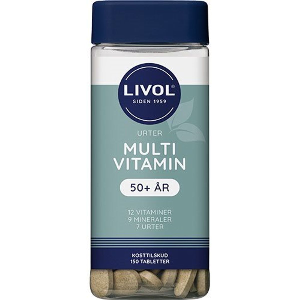 Livol Multivitamin m.urter 50+ - 150 tabletter