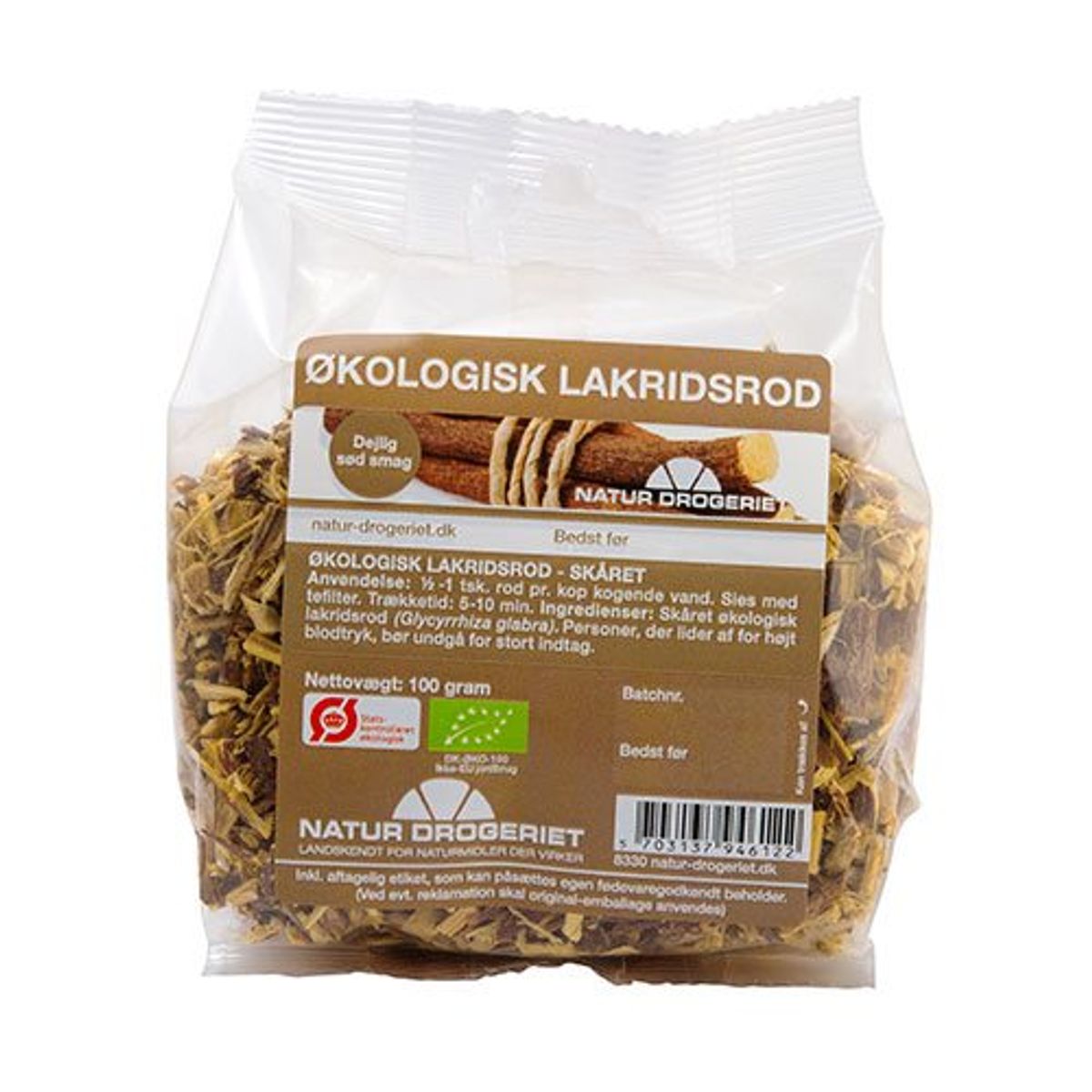 Lakridsrod økologisk - 100 gram