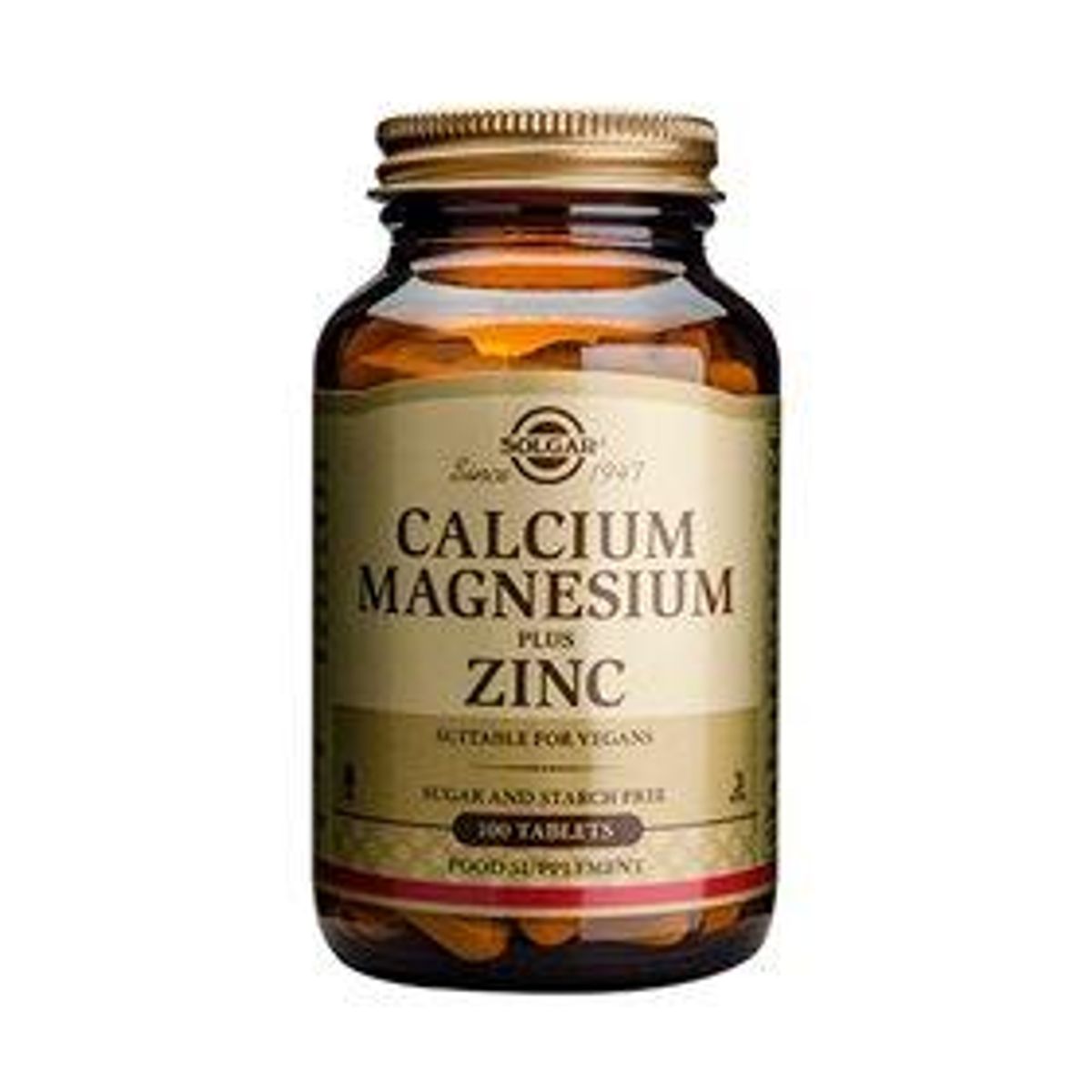 Solgar Calcium Magnesium Zink - 100 tabletter