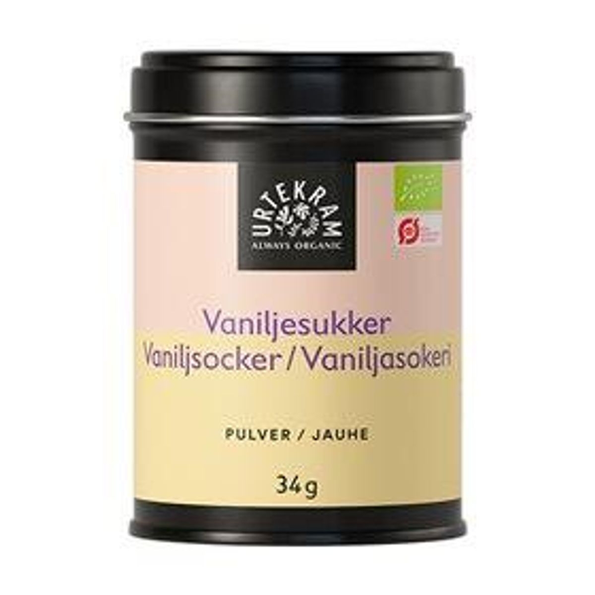 Vanillesukker 10% Økologisk - 34 gram