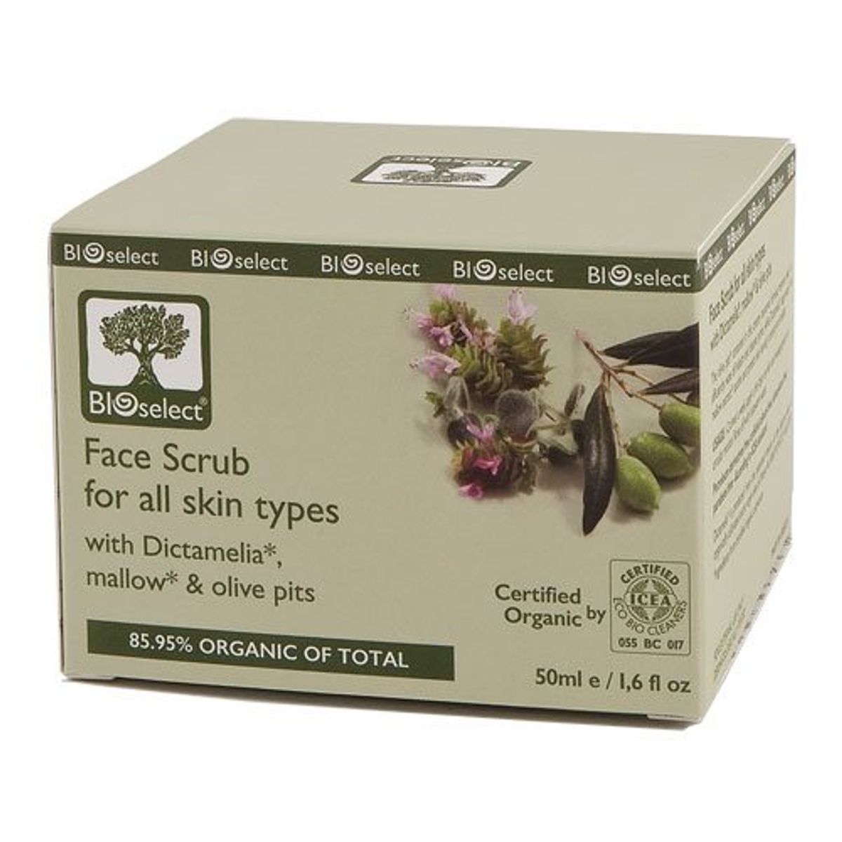 Bioselect Ansigts Scrub Peeling - 50 ml.