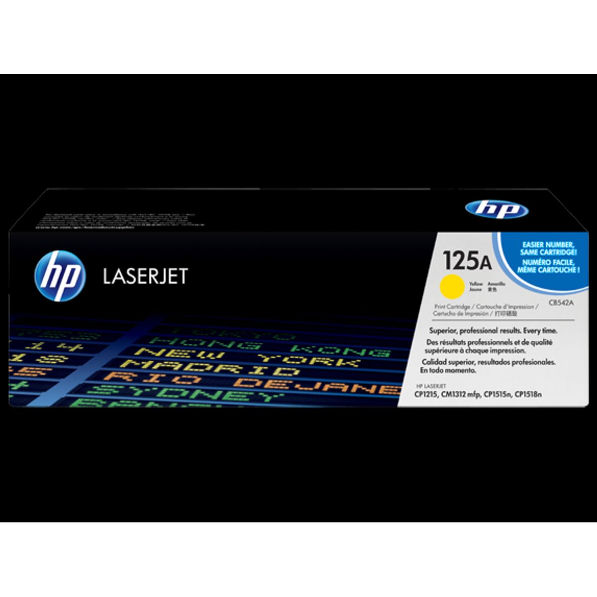 HP 125A - CB542A Toner Original Gul 1400 sider