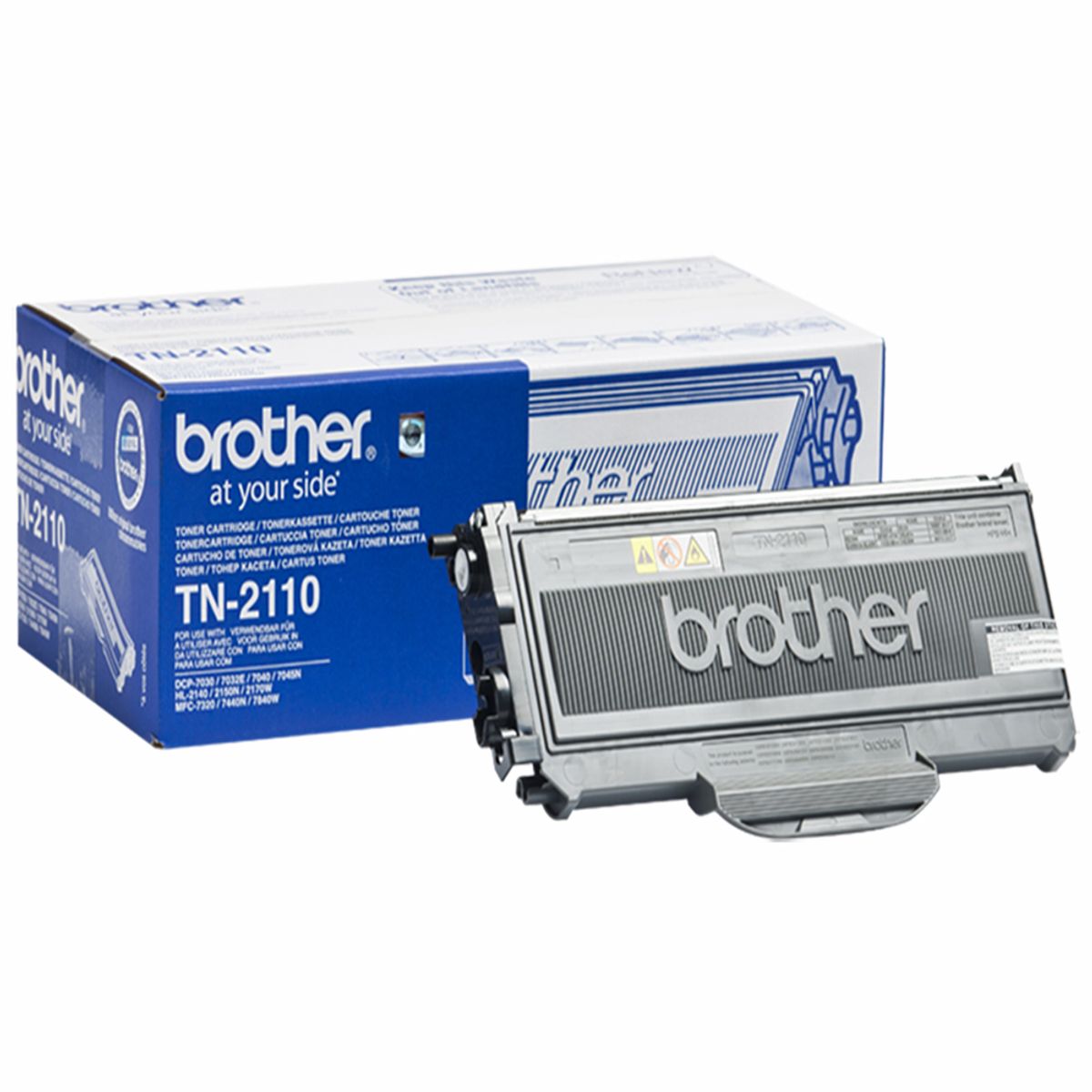 Brother TN2110 BK sort Lasertoner, Original