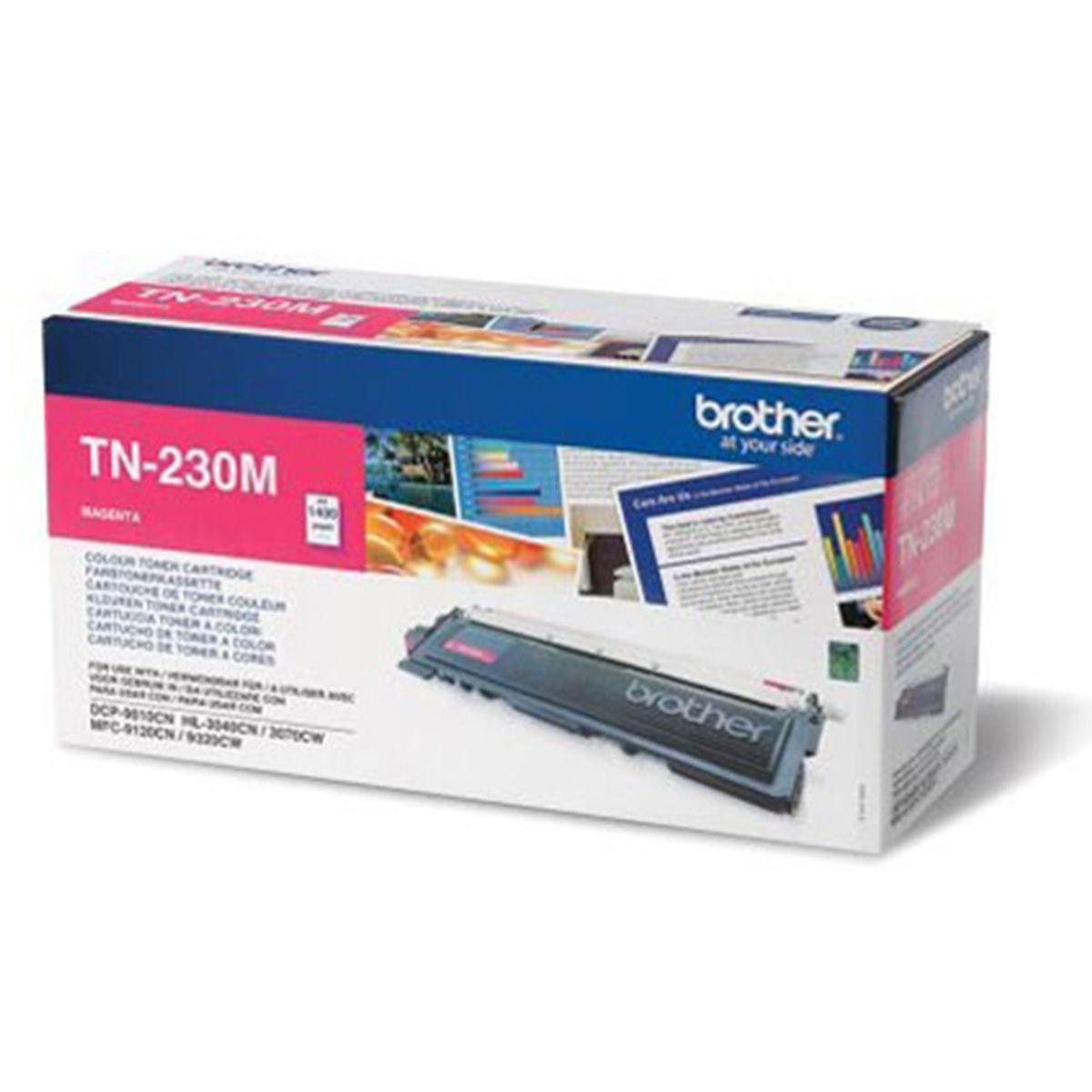 Brother TN 230 M Magenta Lasertoner, Original