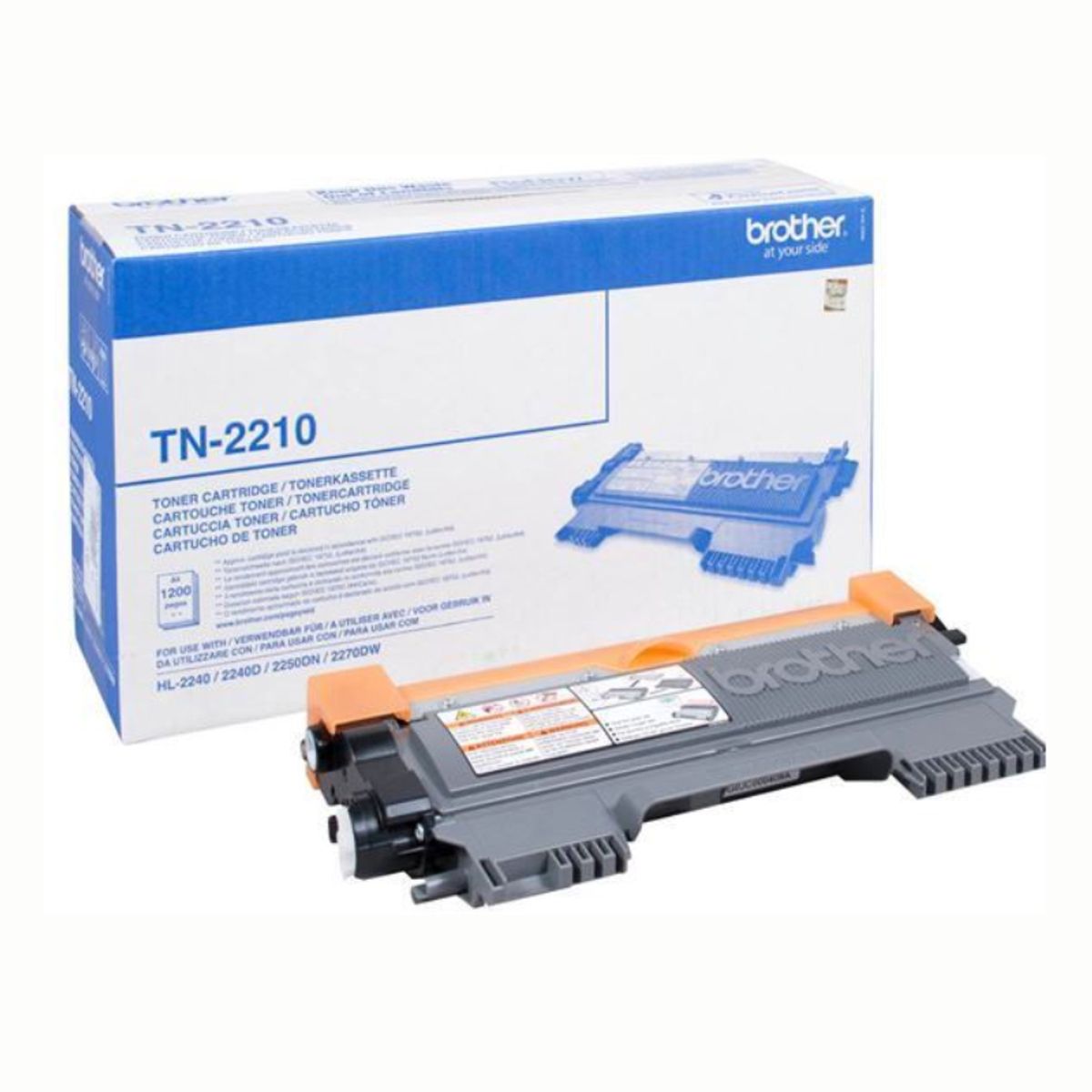 Brother TN2210 BK sort Lasertoner, Original