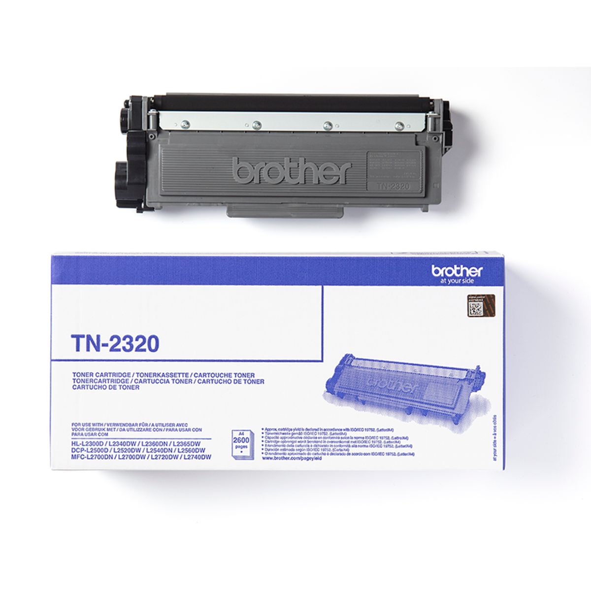 Brother TN2320 BK sort Lasertoner, Original