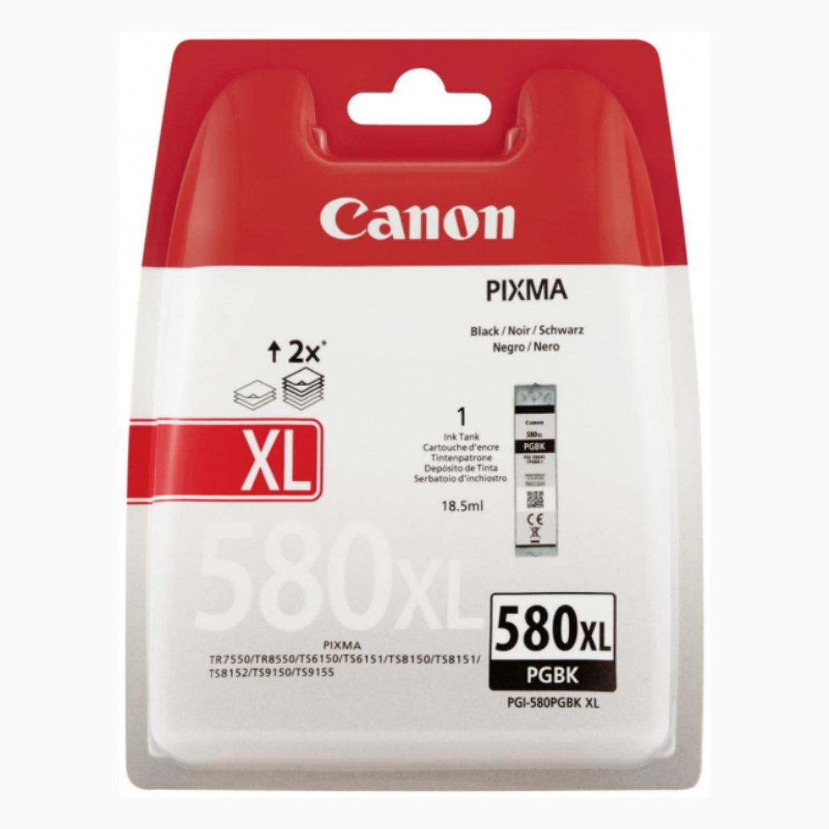 Canon PGI-580 XL - 2024C001 blækpatron Original Sort 18,5 ml