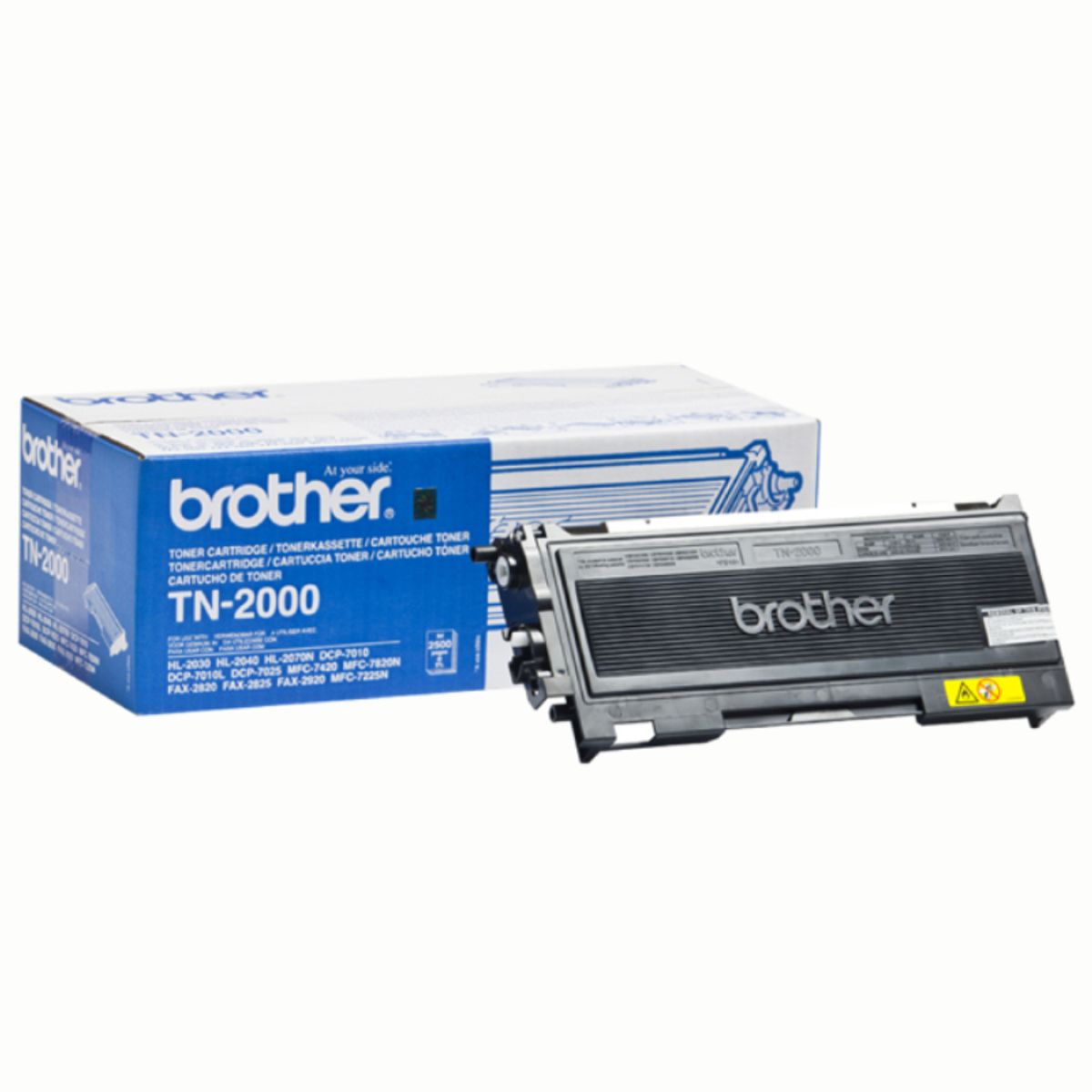 Brother TN2000 BK sort Lasertoner, Original