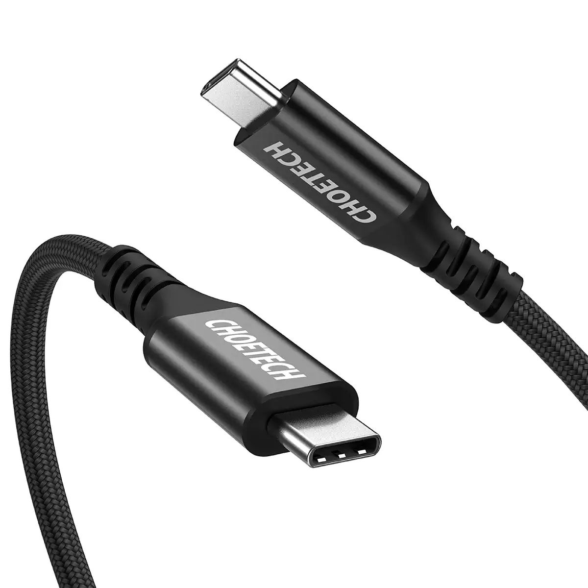 Choetech Kabel USB-C - USB-C PD100W, 2 m, Sort