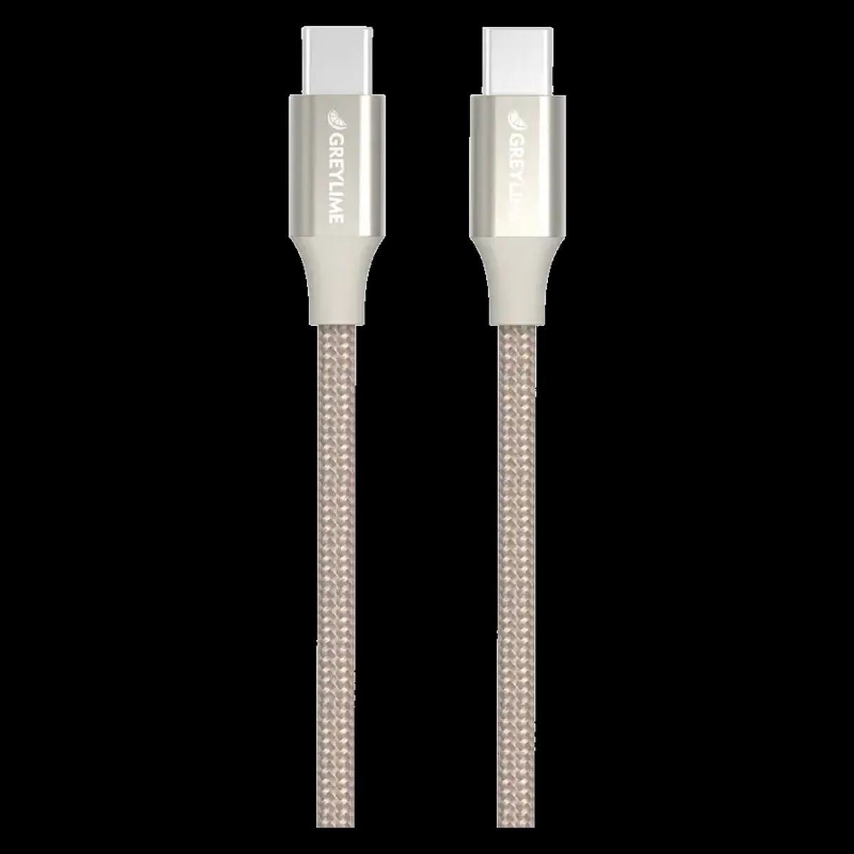 GreyLime Braided USB-C - USB-C kabel, beige, 1 m