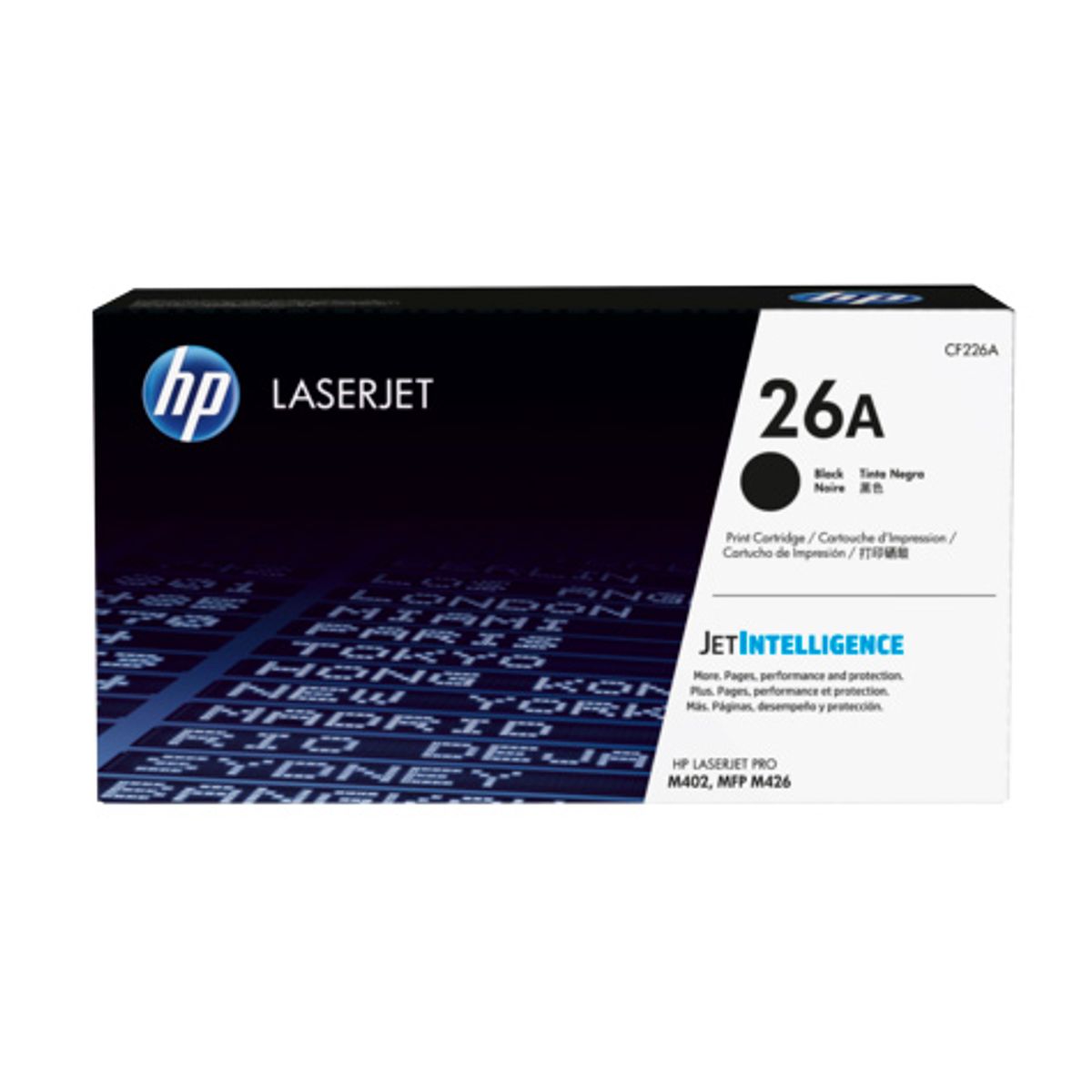 HP CF226A BK (HP 26A) Lasertoner, sort, Original, 3100 sider