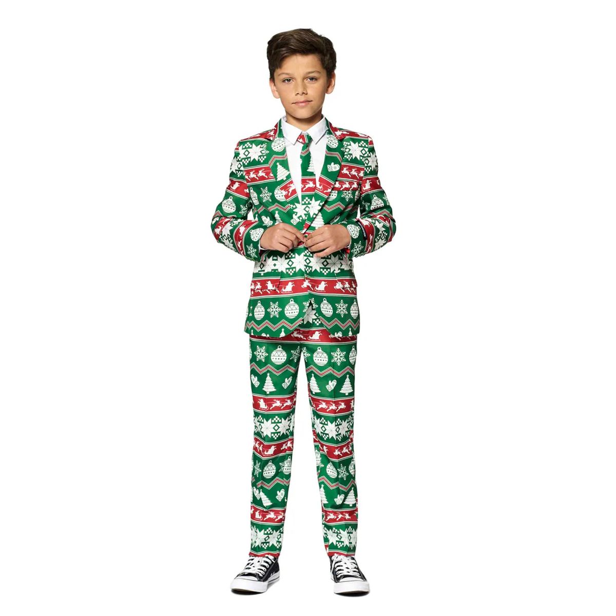 Suitmeister - Boys Christmas Green Nordic S