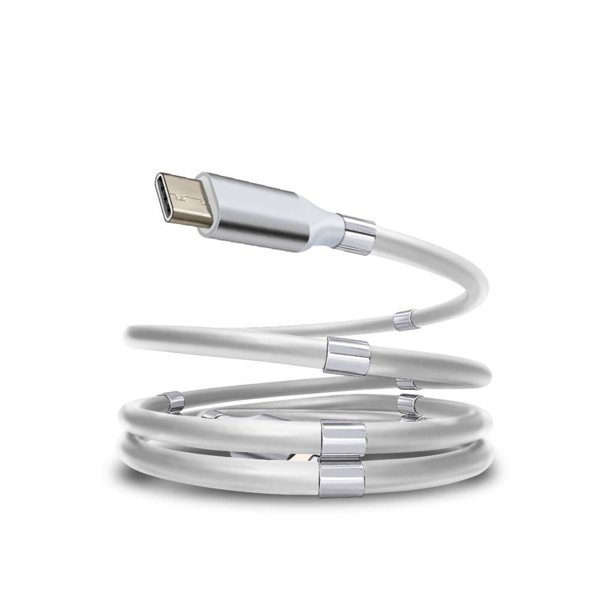 SERO QC magnet kabel, USB - USB-C, 1 m, hvid