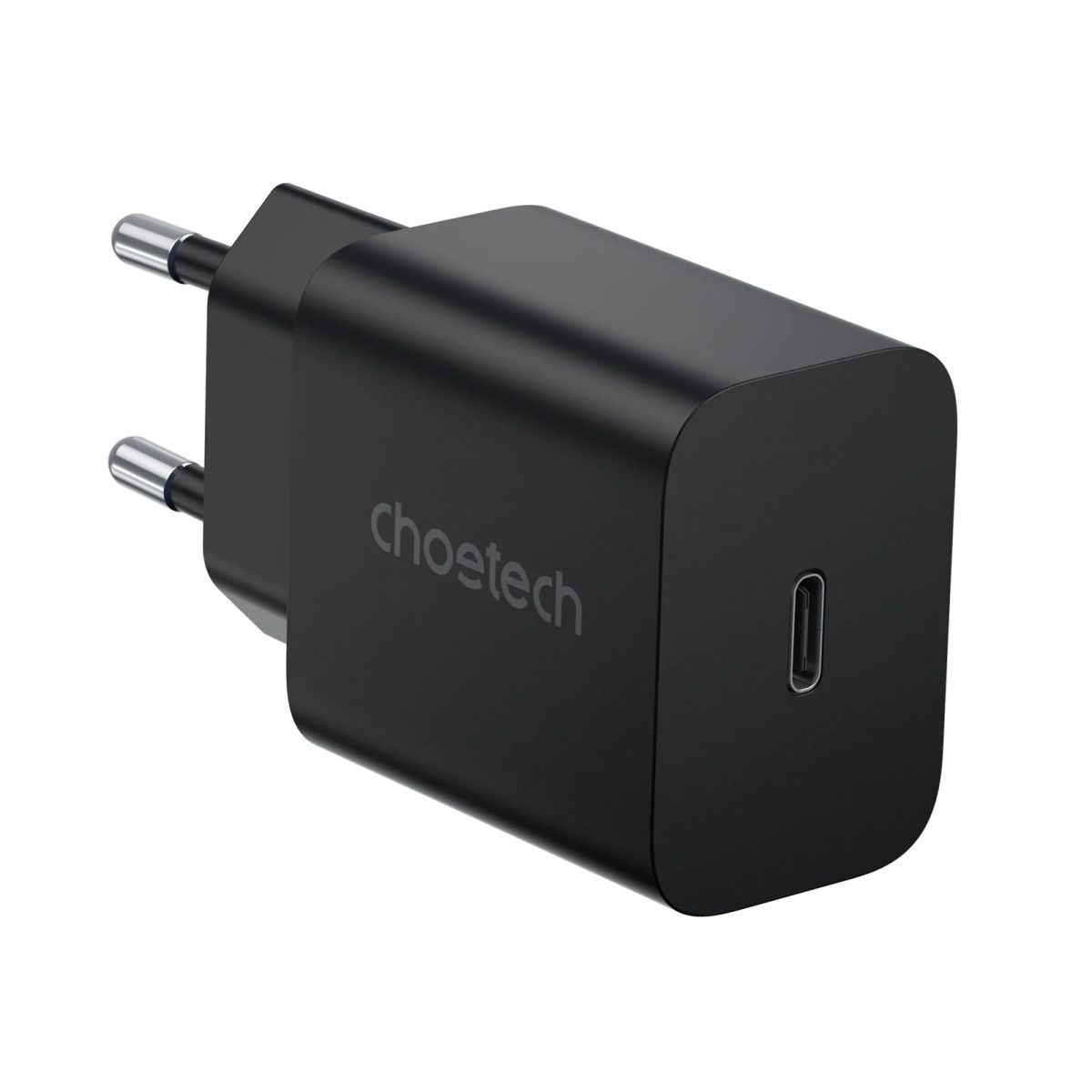 Choetech USB-C PD Vægoplader, 20W, Sort