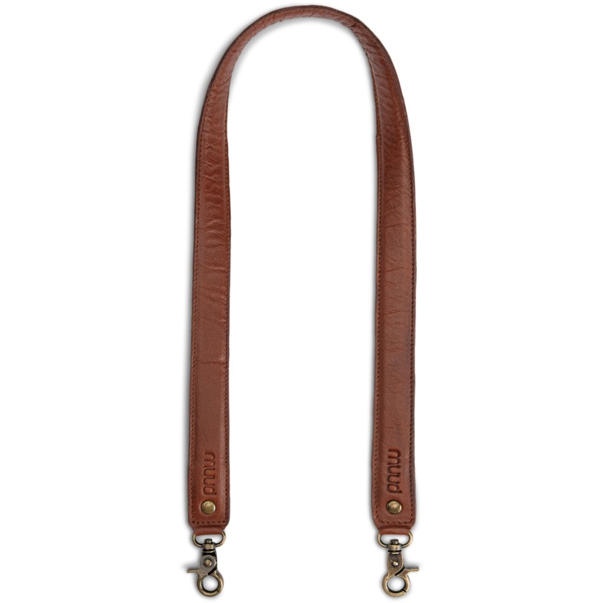 muud Hudson XL Skulderstrop, læder, 70 cm, Rich Brown