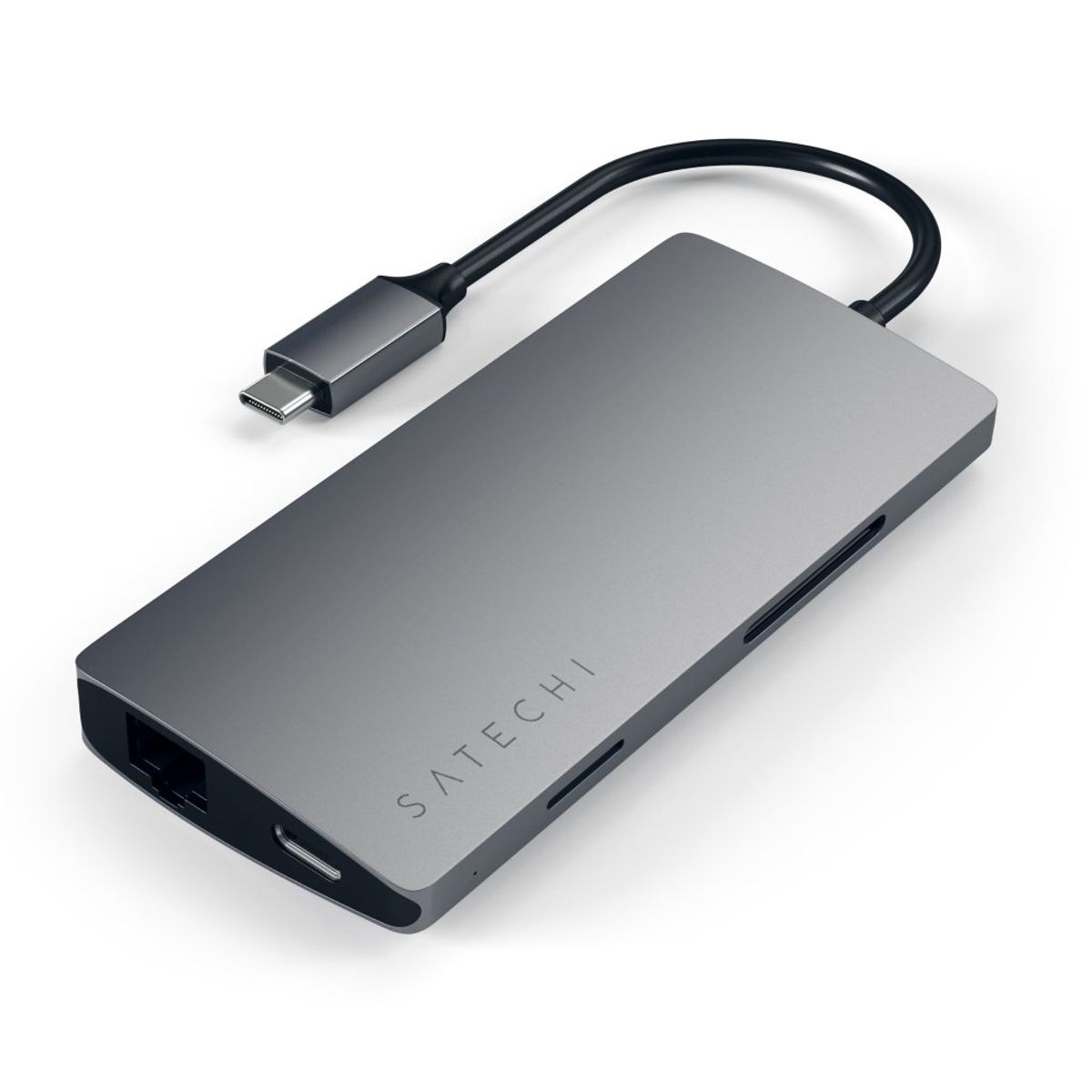 Satechi USB-C Multi-Port Adapter 4K Gigabit Ethernet V2, Space Grey