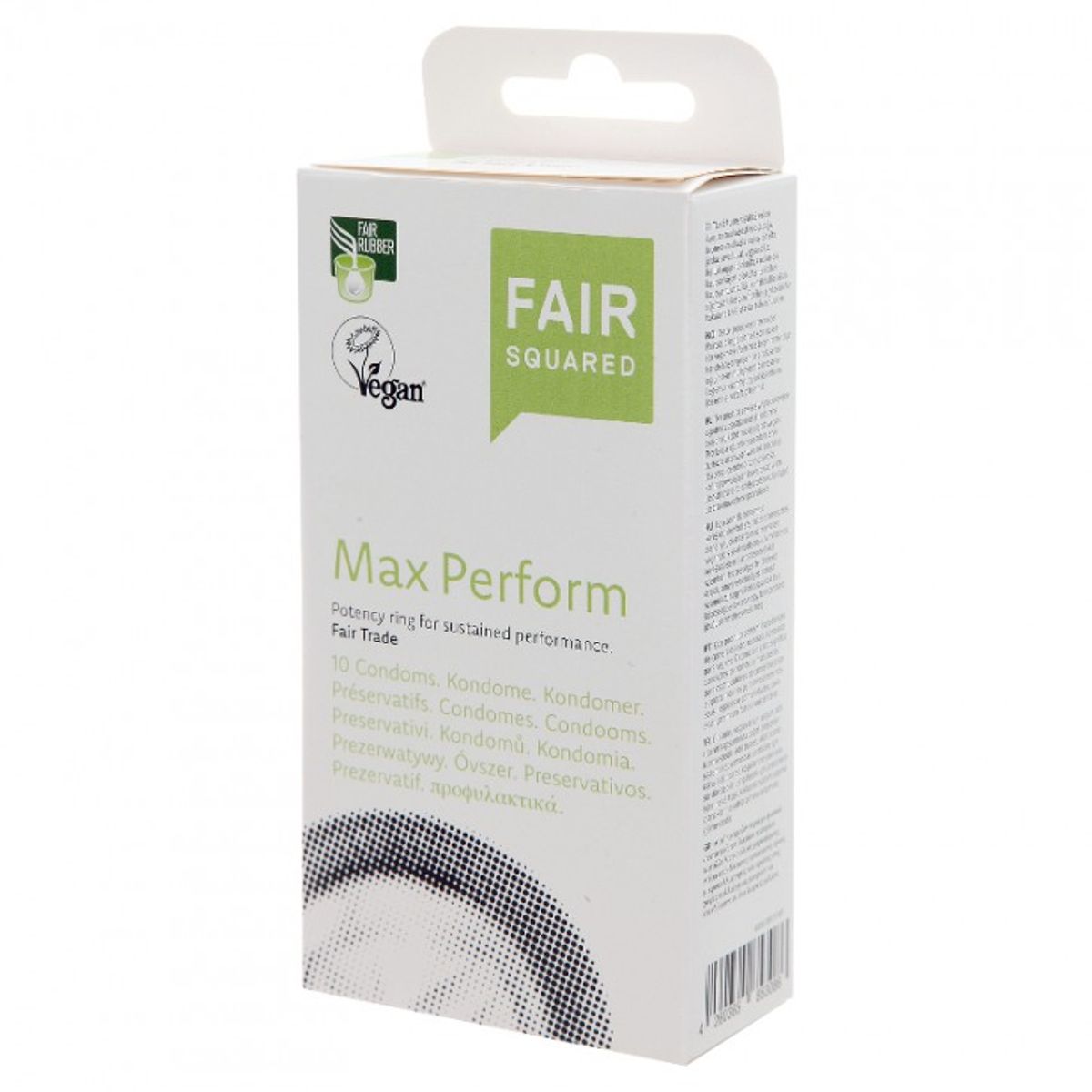 Veganske Kondomer fra Fair Squared - Max Perform - 10 stk.