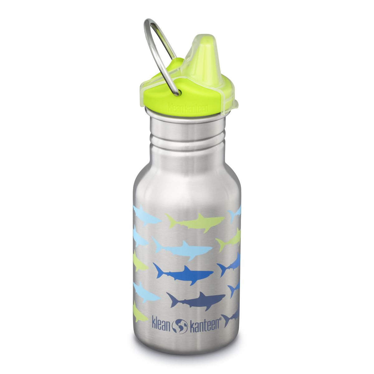 Drikkedunk i rustfrit stål med Sippy Cap - Sharks - 355 ml.