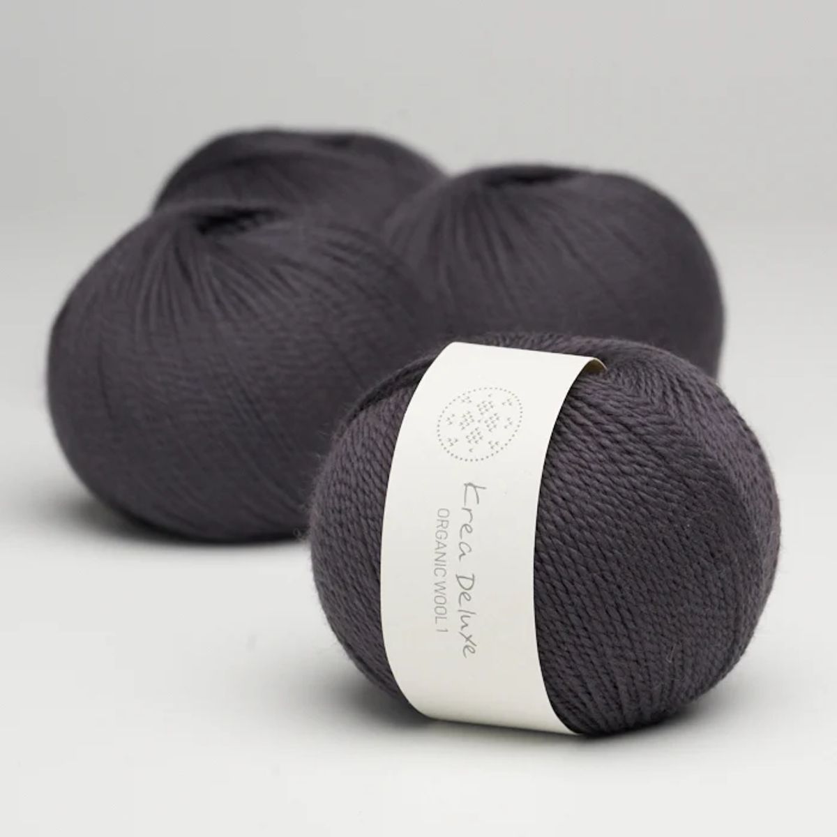 Økologisk merino uldgarn 50g - Aubergine 43