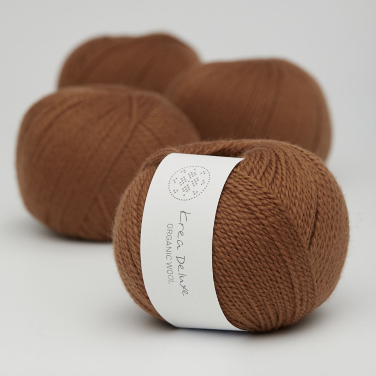 Økologisk merino uldgarn 50g - Cognac 52