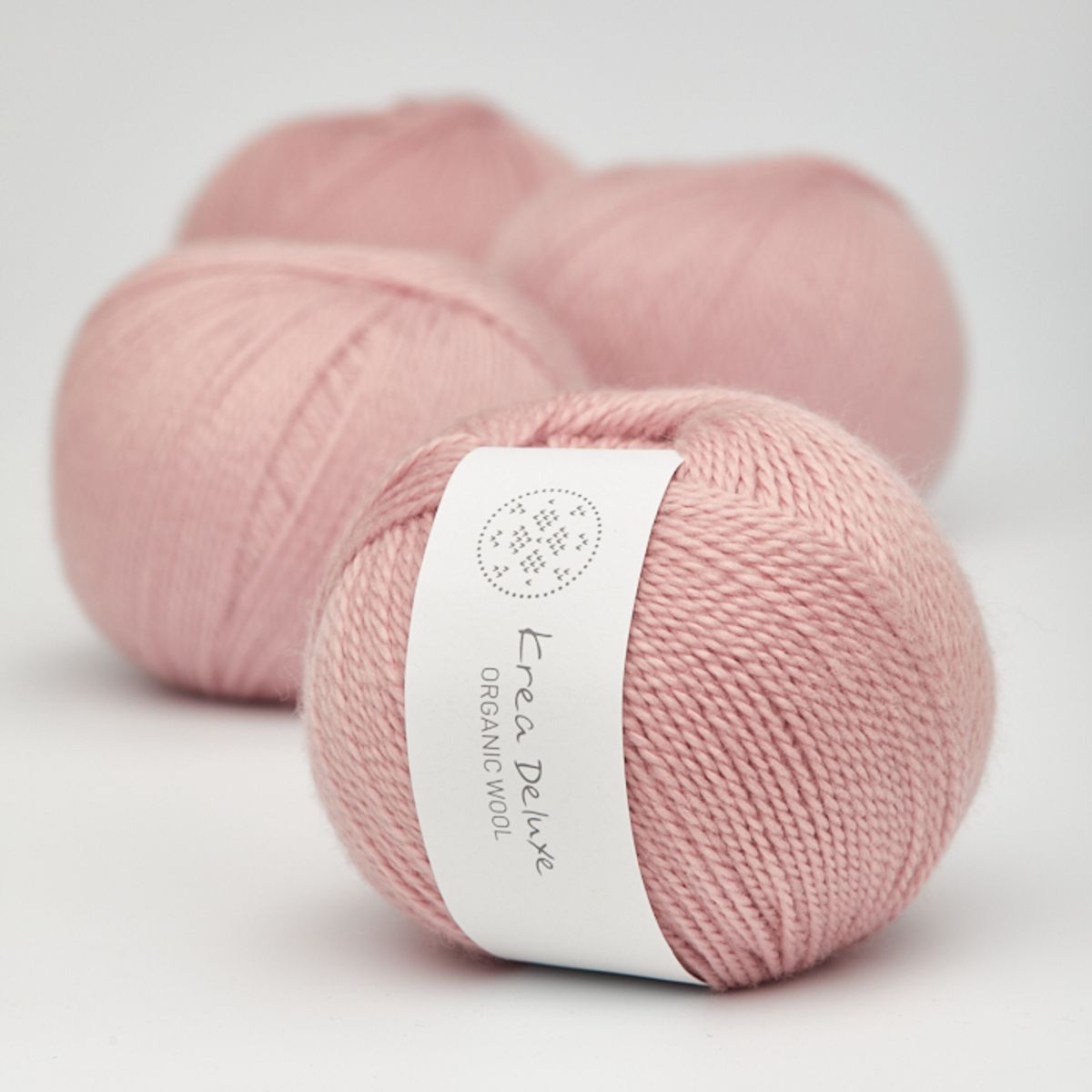 Økologisk merino uldgarn 50g - Rosa 12