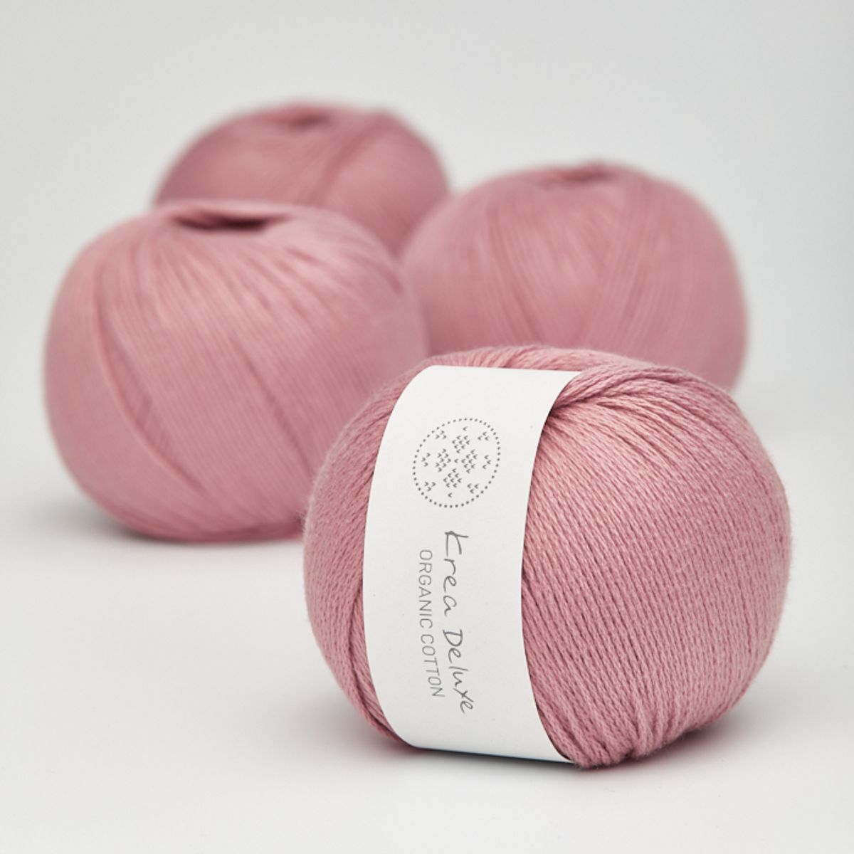 Økologisk bomuldsgarn 50g - Lys Pink 13